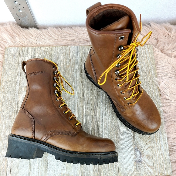 lace up logger boots